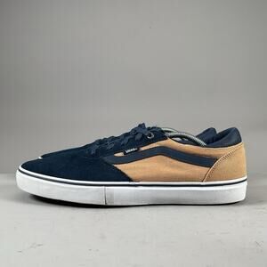 Vans Gilbert Crockett Pro Men’s Size 13 Navy Tan Skate Sneakers Casual Shoes EUC